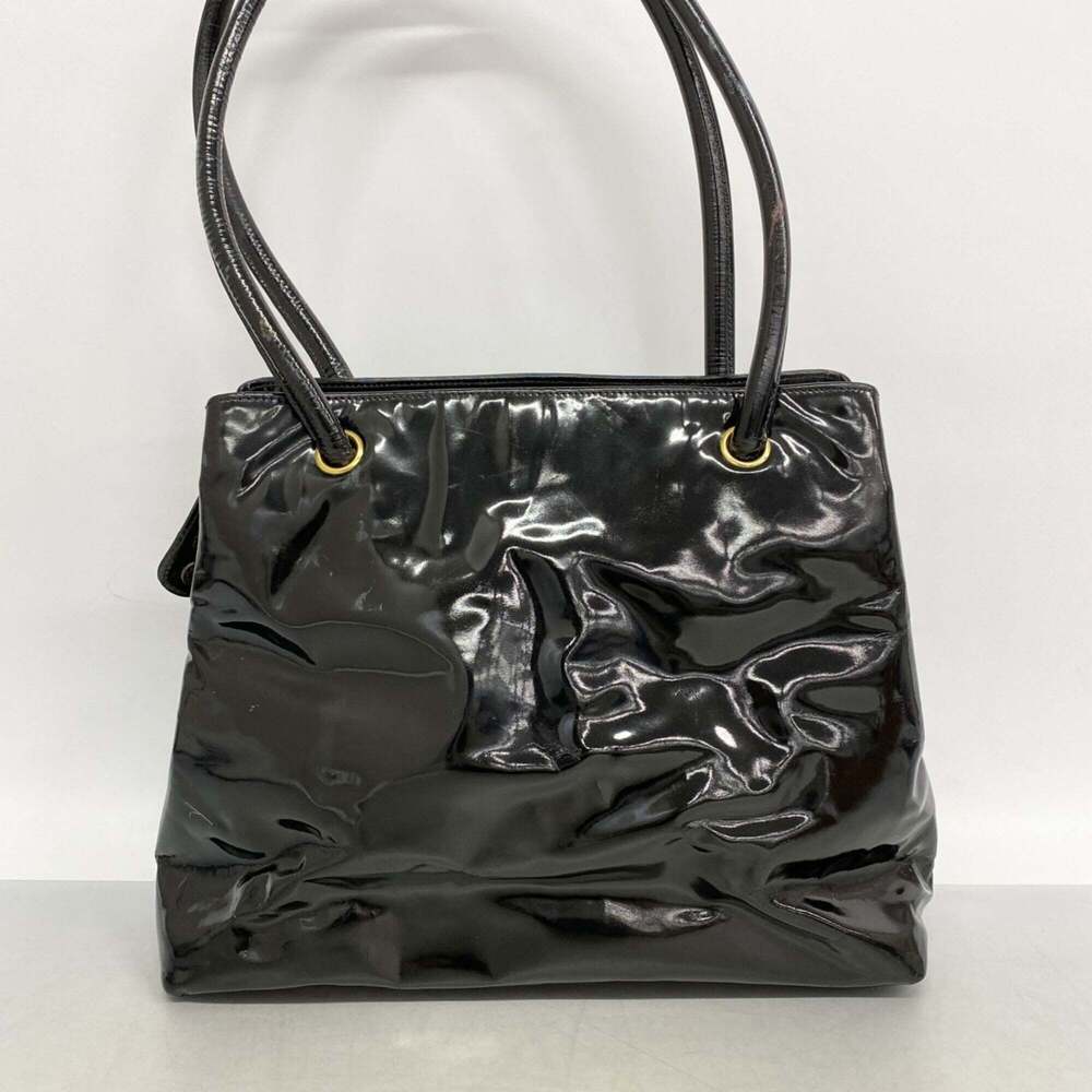 CHANEL Black Leather Shoulder Bag - Picture 12 of 12